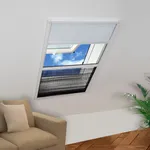Plisserat insektsnät med jalusi för fönster 80x100 cm aluminium 