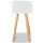 Sängbord 2 st massiv furu 40x30x61 cm vit 