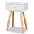 Produktbild 8 för Sängbord 2 st massiv furu 40x30x61 cm vit 