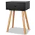 Produktbild 3 för Sängbord 2 st massiv furu 40x30x61 cm svart
