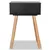 Produktbild 4 för Sängbord 2 st massiv furu 40x30x61 cm svart