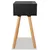 Produktbild 6 för Sängbord 2 st massiv furu 40x30x61 cm svart