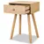 Produktbild 4 för Sängbord 2 st massiv furu 40x30x61 cm brun