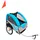 Cykelvagn för barn grå och blå 30 kg