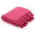 Produktbild för Filt bomull fyrkanter 220x250 cm rosa