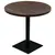 Produktbild 2 för Bistrobord MDF och stål rund 80x75 cm mörk aska 