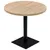 Produktbild 2 för Bistrobord MDF och stål rund 80x75 cm ekfärgad