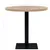 Produktbild 6 för Bistrobord MDF och stål rund 80x75 cm ekfärgad