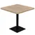 Produktbild 2 för Bistrobord MDF och stål fyrkantigt 80x80x75 cm ekfärgad