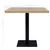 Produktbild 6 för Bistrobord MDF och stål fyrkantigt 80x80x75 cm ekfärgad
