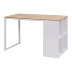 Skrivbord 120x60x75 cm ekfärg och vit