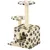 Produktbild 3 för Klösträd med sisalpelare 60 cm tassavtryck beige