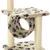 Produktbild 5 för Klösträd med klöspelare i sisal 65 cm tassavtryck beige