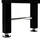 Fotbollsbord stål 60 kg 140x74,5x87,5 cm svart