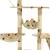 Produktbild 6 för Katträd med klöspelare i sisal 230-250 cm tassavtryck beige