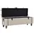 Produktbild 8 för Förvaringsbänk set 3 delar massivt trä och stål 112x37x45 cm