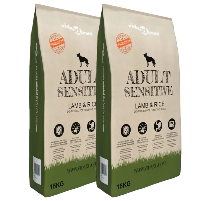 Premium Hundmat torr Adult Sensitive Lamb & Rice 2 st 30 kg