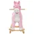Produktbild 3 för Gungleksak häst plysch 65x32x58 cm rosa