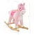 Produktbild 5 för Gungleksak häst plysch 65x32x58 cm rosa