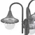 Produktbild 4 för Lyktstolpe för trädgård E27 220 cm aluminium 3 lyktor brons