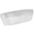 Produktbild 3 för Soffbord hamrad aluminium 100x50x28 cm silver