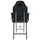 Bärbar behandlingsstol konstläder 185x78x76 cm svart