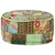 Produktbild 4 för Sittpuff med lappmönster rund bomull handgjord 40x20 cm grön