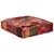 Produktbild 3 för Sittpuff lappmönster fyrkantig handgjord 50x50x12 cm röd