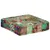Produktbild 3 för Sittpuff lappmönster fyrkantig handgjord 50x50x12 cm grön