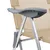 Produktbild 8 för Campingstolar hopfällbara 2 st med fotstöd aluminium gräddvit