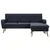 Produktbild 3 för Soffa L-formad tyg 186x136x79 cm mörkgrå