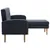 Produktbild 4 för Soffa L-formad tyg 186x136x79 cm mörkgrå