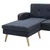 Produktbild 7 för Soffa L-formad tyg 186x136x79 cm mörkgrå