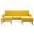 Produktbild 6 för Soffa L-formad tygklädsel 186x136x79 cm gul