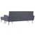 Produktbild 5 för Soffa L-formad tygklädsel 186x136x79 cm ljusgrå