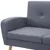 Produktbild 7 för Soffa L-formad tygklädsel 186x136x79 cm ljusgrå