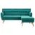 Produktbild 3 för Soffa L-formad tyg 171,5x138x81,5 cm grön
