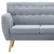 Produktbild 7 för Soffa L-formad tygklädsel 171,5x138x81,5 cm ljusgrå