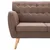 Produktbild 6 för 3-sitssoffa med tygklädsel 172x70x82 cm brun
