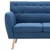 Produktbild 6 för 3-sitssoffa med tygklädsel 172x70x82 cm blå