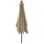 Produktbild 4 för Trädgårdsparasoll med metallstång 300x200 cm taupe