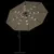Produktbild 6 för Frihängande parasoll med LED metallstång 350 cm taupe