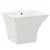 Produktbild 2 för Handfat väggmonterat keramik 500x450x410 mm vit