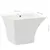 Produktbild 6 för Handfat väggmonterat keramik 500x450x410 mm vit