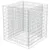 Produktbild 3 för Planteringsgabion upphöjd galvaniserat stål 90x90x100 cm
