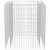 Produktbild 5 för Planteringsgabion upphöjd galvaniserat stål 90x90x100 cm