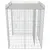 Produktbild 7 för Gabionmur för soptunna galvaniserat stål 110x100x130 cm