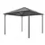 Produktbild 7 för Paviljong med draperi aluminium 3x3 m svart