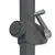 Produktbild 6 för Frihängande trädgårdsparasoll aluminiumstång taupe 300 cm