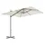 Produktbild 2 för Frihängande trädgårdsparasoll aluminiumstång 250x250 cm sand